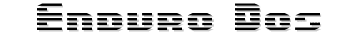 Enduro Dos font